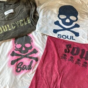 Lot of Four SoulCycle tanks size Large